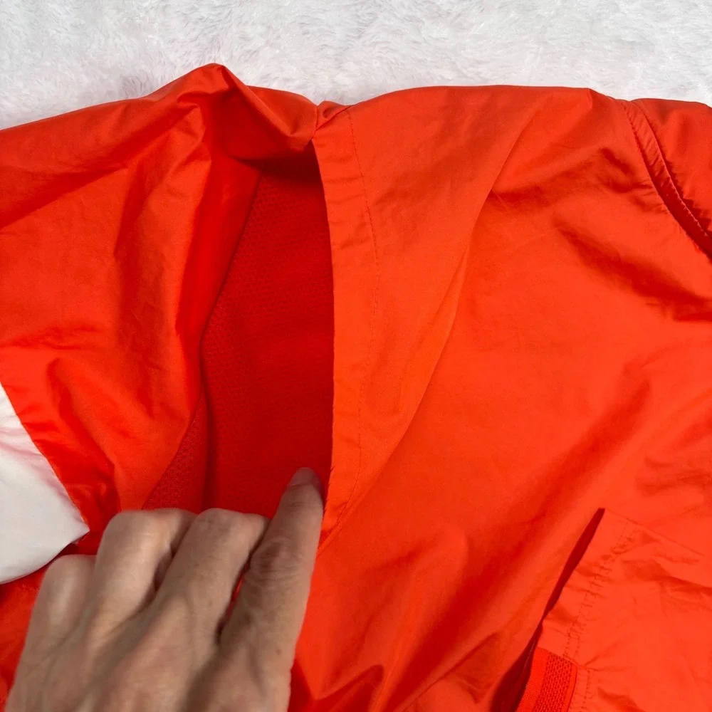 Nike Clemson Tigers On-Field 1/2 Zip Windbreaker Men M Orange Coach Vented Blade
